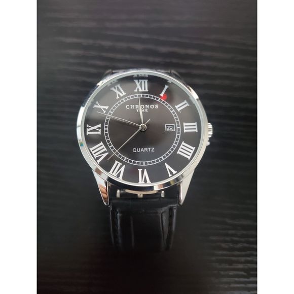 🔥 NEW IN BOX Chronos Men's Classic Watch Roman Numeral Scale Dial Fashion Watch - Picture 1 of 5
